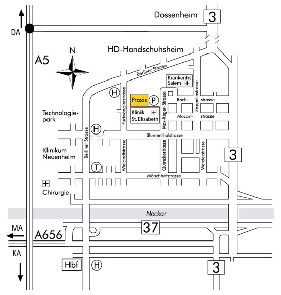Anfahrtsbild zur Sportop�die